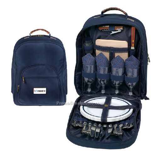 Americana Picnic Backpack for 4
