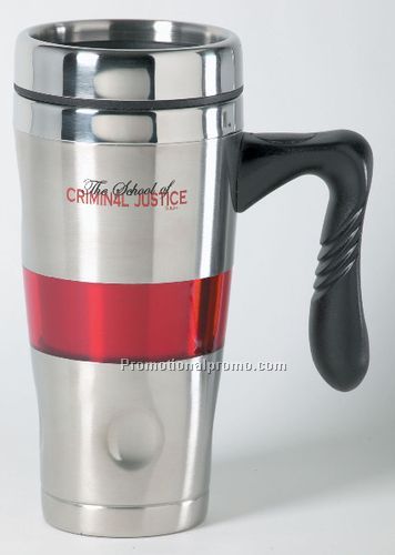 An ESP Original Travel Mug 16oz - Translucent Red