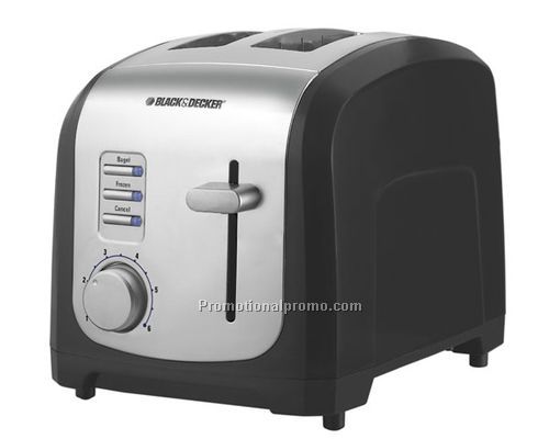 B & D 2-Slice Black & Stainless Toaster