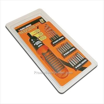 B&D 20 Piece Alkaline Drill/Drive Set