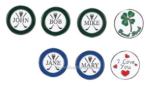 Ballmarker Visor Clip - Pink Ribbon