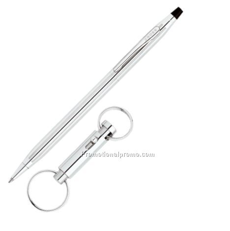 Ballpoint Pen with Key Ring Set