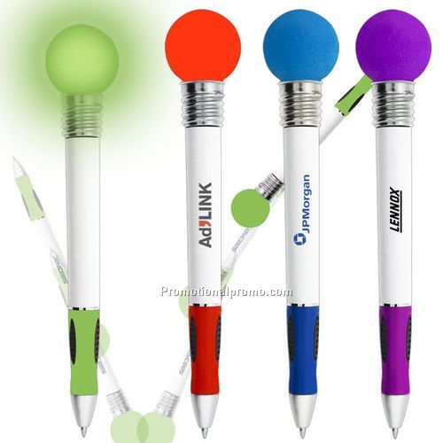 BioGreen Light Up Bouncy Ball Pen