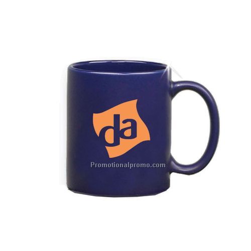 Blue matte mug C-Handle mug