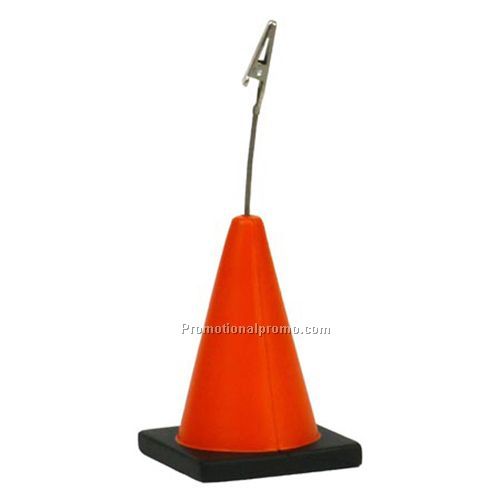 CONSTRUCTION CONE MEMO HOLDER