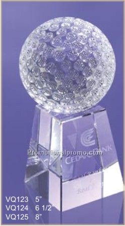 CRYSTAL GOLF BALL AND BASE 5
