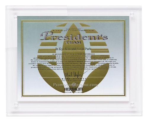 Certificate Holder Clear on Clear
