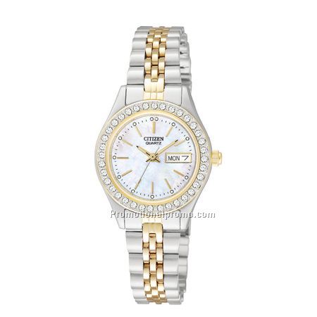 Citizen Quartz Lady's Stainless Steel Two-Tone/Crys