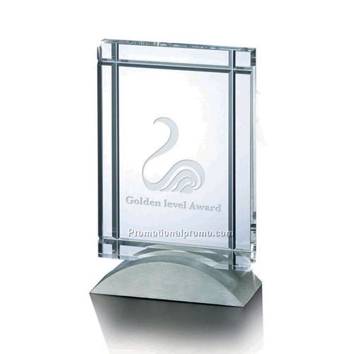 Clear Delco award 7 3/4"H