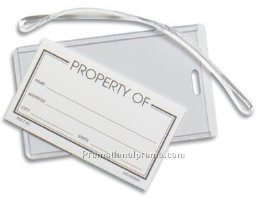 Clear Slip-In Pocket Luggage Tag
