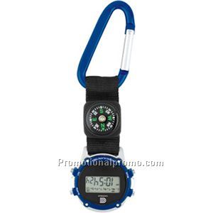 Clip-On Stopwatch with Compass