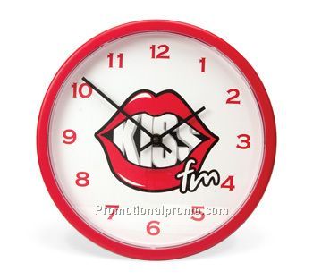 Clock 10", Red Frame