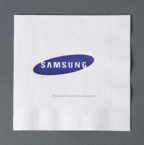 Cocktail Napkins White - Ink printed