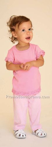 Crew Neck Lettuce Edge S/S Top