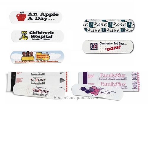 Custom-Printed White Bandages