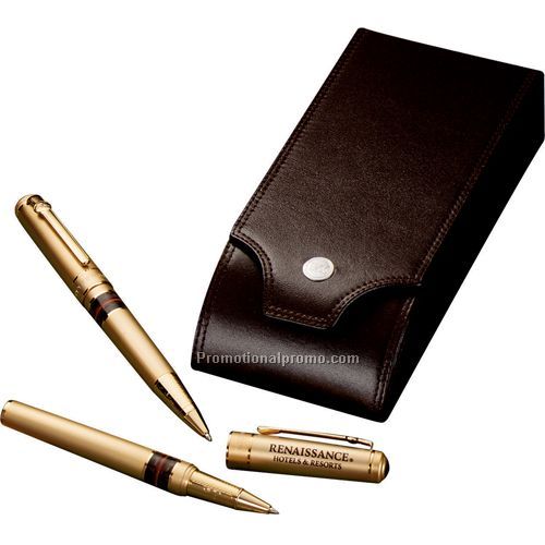 Cutter & Buck American Classic Gold Resin Pen Set
