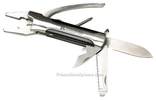 Deluxe Stainless Steel and Black Multi-Tool