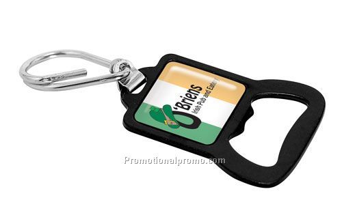 Domed Key Ring with Bottle Opener