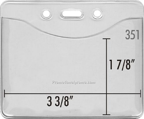 Enviro-friendly ID badge holder pouch 