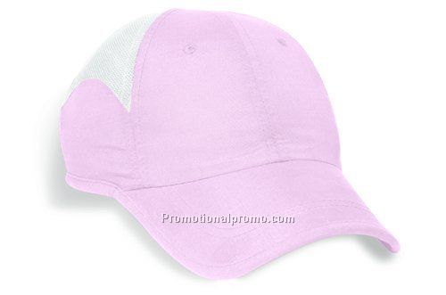 FERST-DRY39200Moisture Wicking, Low Fit, Polytech Runner Cap with Mesh Panel Inserts, Binding on Edge o