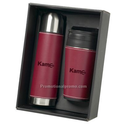 Flask and Tumbler Set - Red