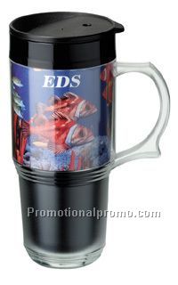 Four Colour Process Insert 16 oz. Insulated Travel Mug