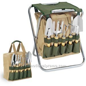 Gardener Folding Chair + Tool bag