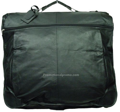 Garment Bag / Suit Length / Stone Wash Cowhide / Black