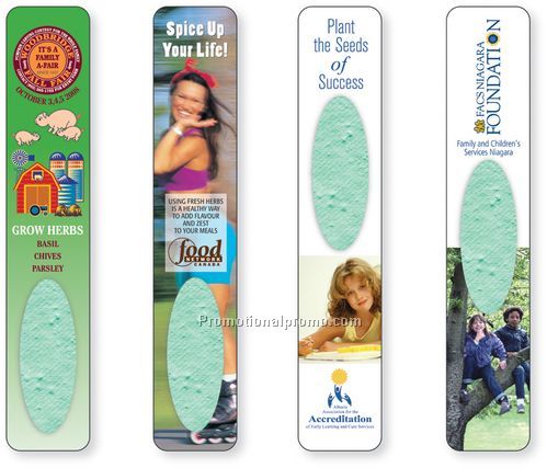 HERB GARDEN SEEDED BOOKMARK