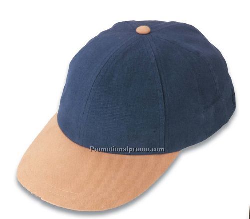 Heavy weight brushed cotton low-profile cap