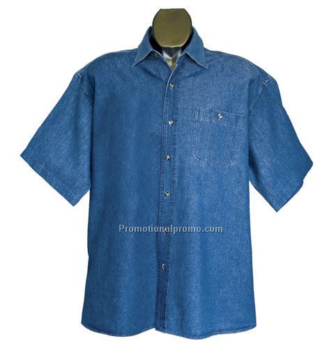 LADIES' 100% COTTON STONE WASHED DENIM SHIRTS