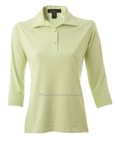 Ladies 3/4 Sleeve Chitosante Interlock Golf Shirt