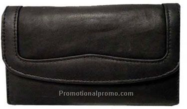 Ladies 3-section  chequemate wallet / Stonewash Cowhide