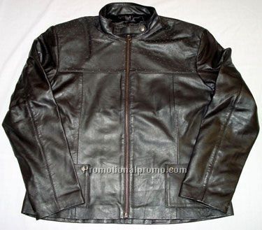 Ladies FittedJacket / Front Zipper / Lambskin Napa / Black