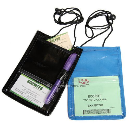 Laminated Badge Holder - Black