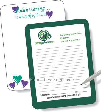 Laminated Cardstock Memo Boards / rectangle with round corners