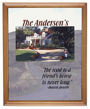 Laminated Woodgrain Plaque