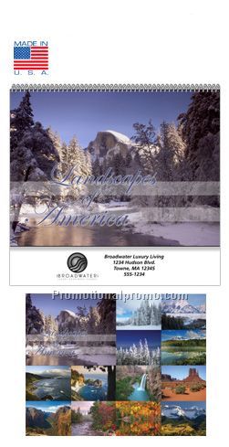 Landscapes of America Spiral Bound Wall Calendar