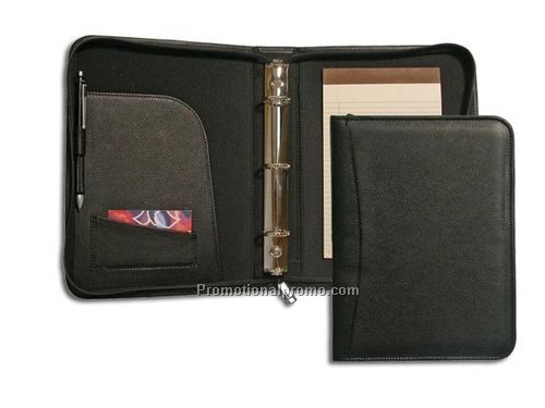 Leather Junior Zipper Binder