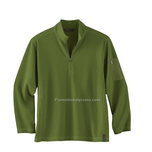 MEN'S BRUSHED BIRDSEYE MOCK NECK