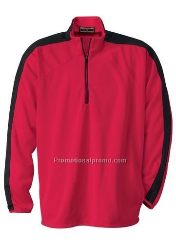 MEN'S HALF ZIP DOUBLE KNIT TOP
