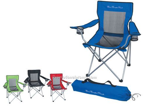MESH FOLDING CHAIR WITH CARRYING BAG