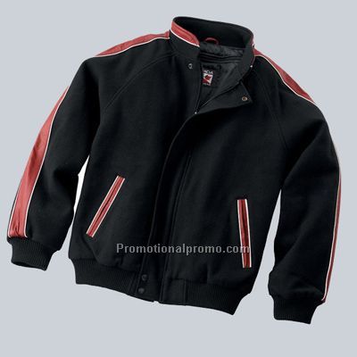 Melton and Leather Jacket