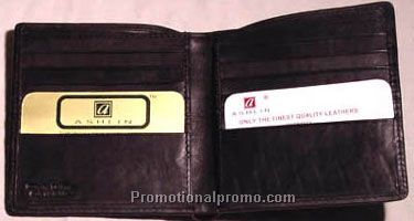 Men's Hipster Wallet - Stone Wash Cowhide