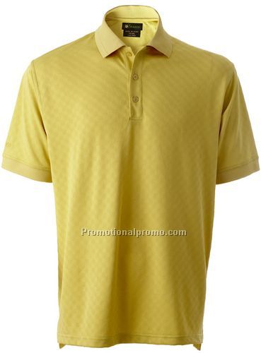 Mens Mini Checkered Tone-on-Tone Golf Shirt