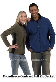 Microfleece Contrast Full Zip Jacket