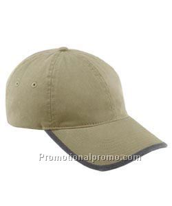 NORTH END VINTAGE CHINO TWILL CAP WITH ROLLED EDGE