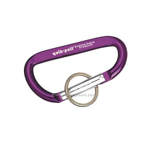 PURPLE CARABINER WITH RING