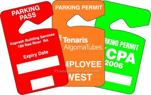 Parking Permit 0.010 Thickness