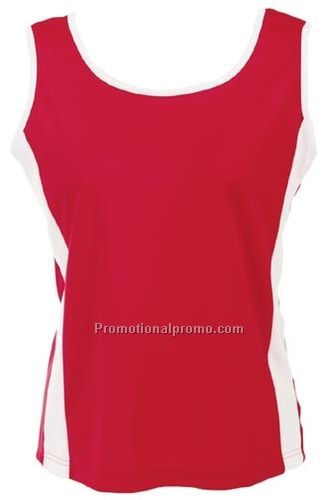 Quick Dry Ladies Tank top with side contrast